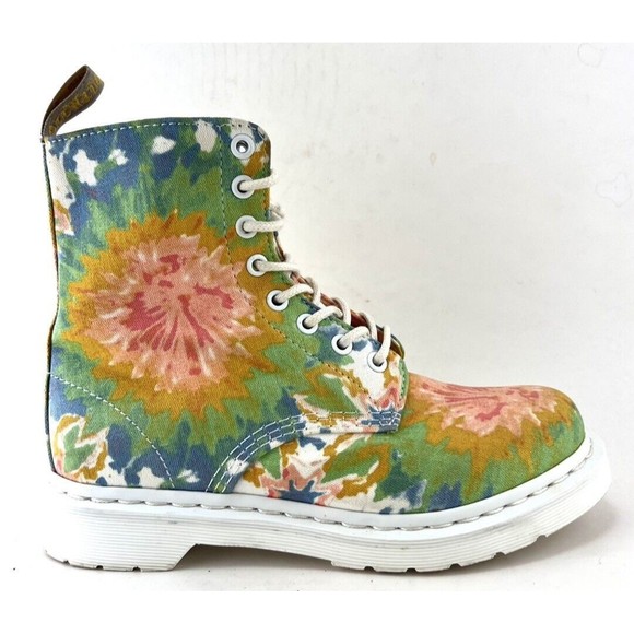 Dr. Martens V Page MTD Tie Dye Multicolor Ankle Boots Womens Size 7 AW004 - Picture 5 of 10